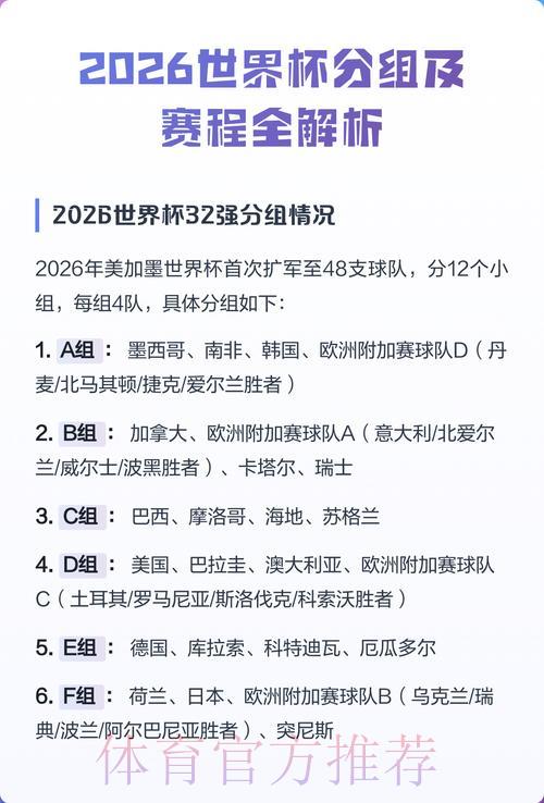 2026世界杯小组赛核心对决比分深度解析
